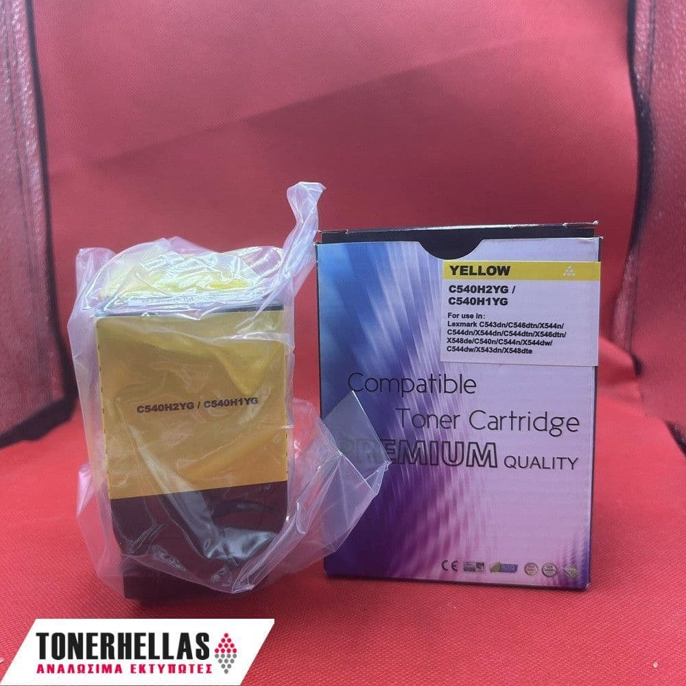 Συμβατό τόνερ Lexmark C540H1YG Yellow C543 2.000 σελ