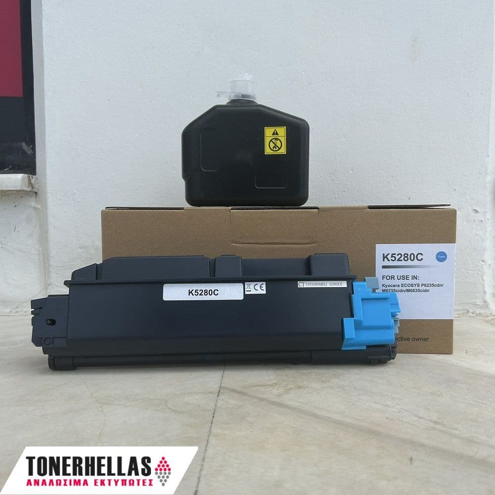 Συμβατό τόνερ Kyocera TK-5280 Cyan 1T02TWCNL0,TK5280C 11.000 σελ