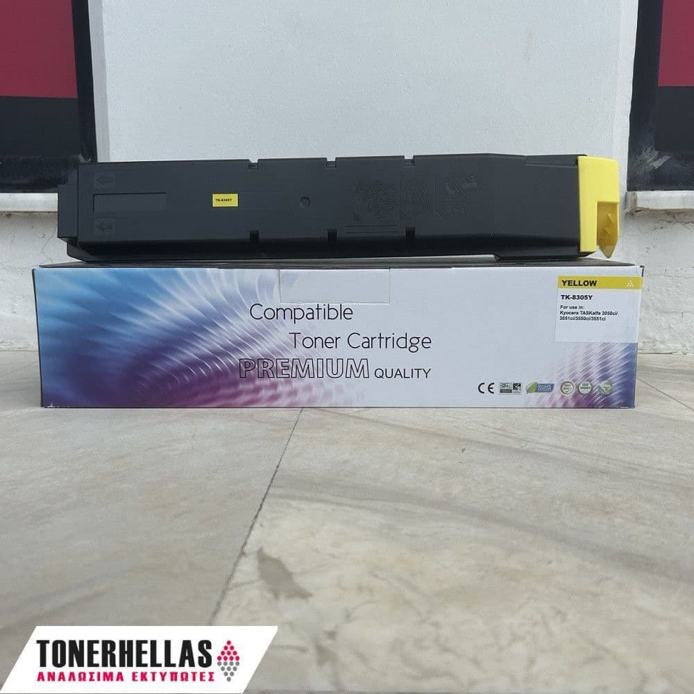 Συμβατό τόνερ Kyocera TK-8305Y 1T02LKANL0,TK8305Y 15.000 σελ