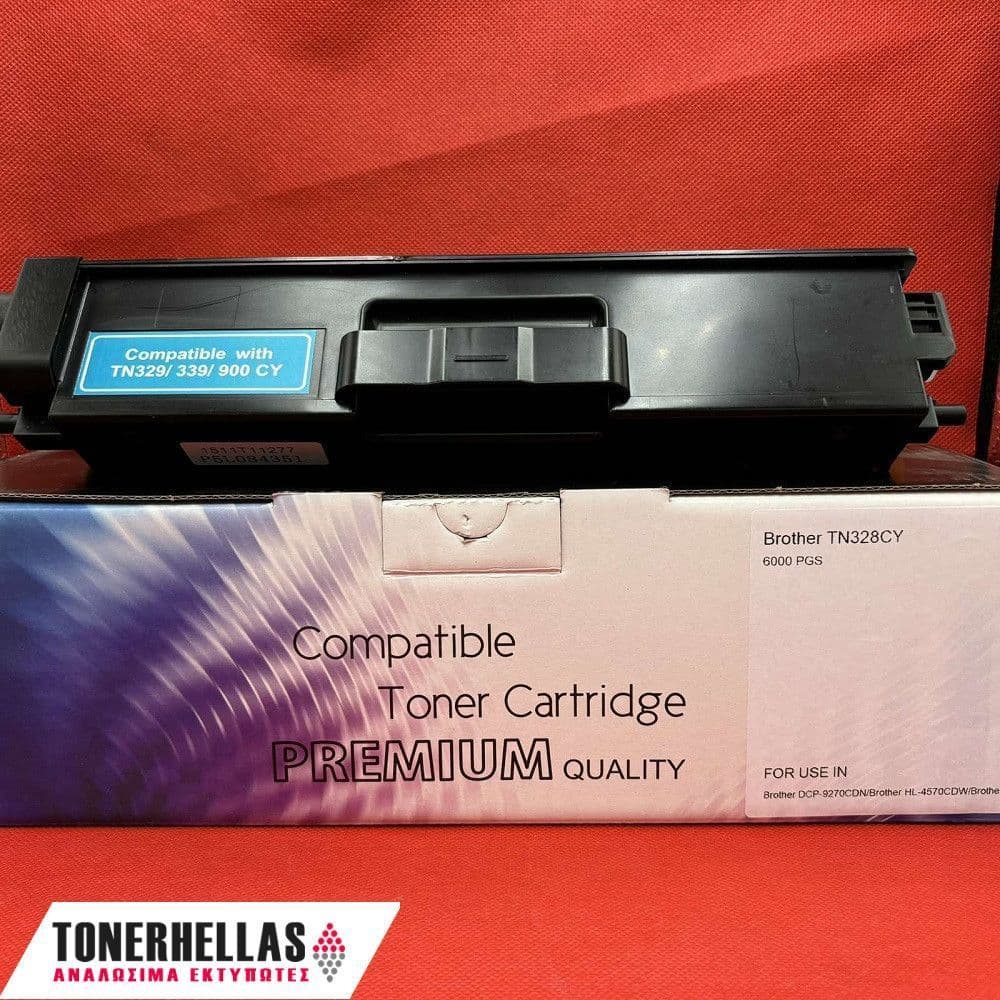 Συμβατό τόνερ Brother TN-328 Cyan TN328C 6.000 σελ
