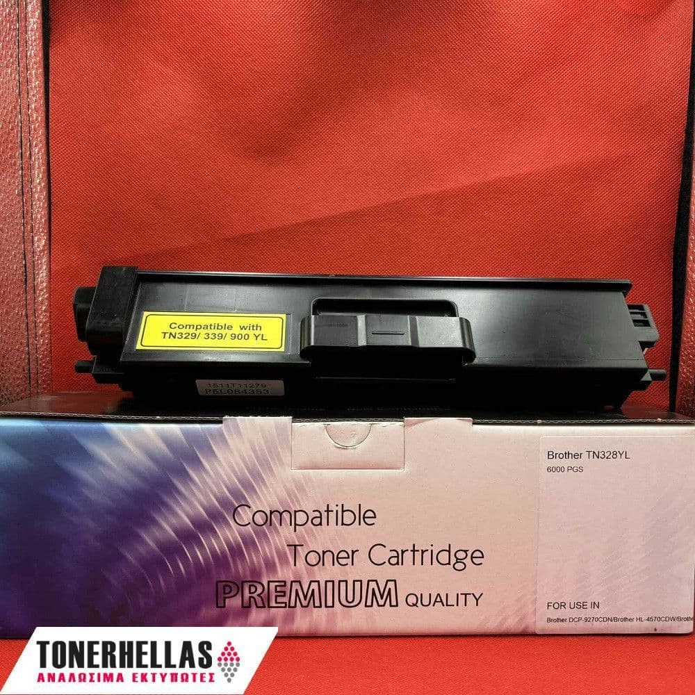 Συμβατό τόνερ Brother TN-328 Yellow TN328Y 6.000 σελ