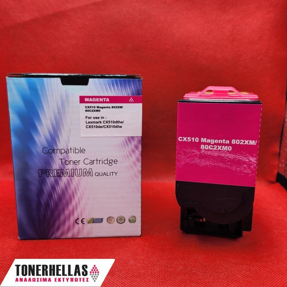 Συμβατό τόνερ Lexmark 80C2XM0 Magenta CX510 4.000 σελ