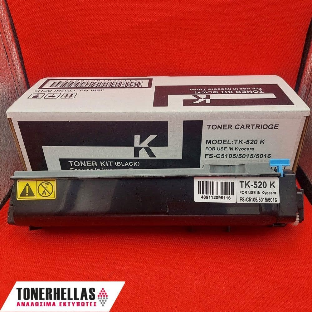 Συμβατό τόνερ Kyocera TK-520 Black 1T02HJ0EU0,TK520K 6.000 σελ