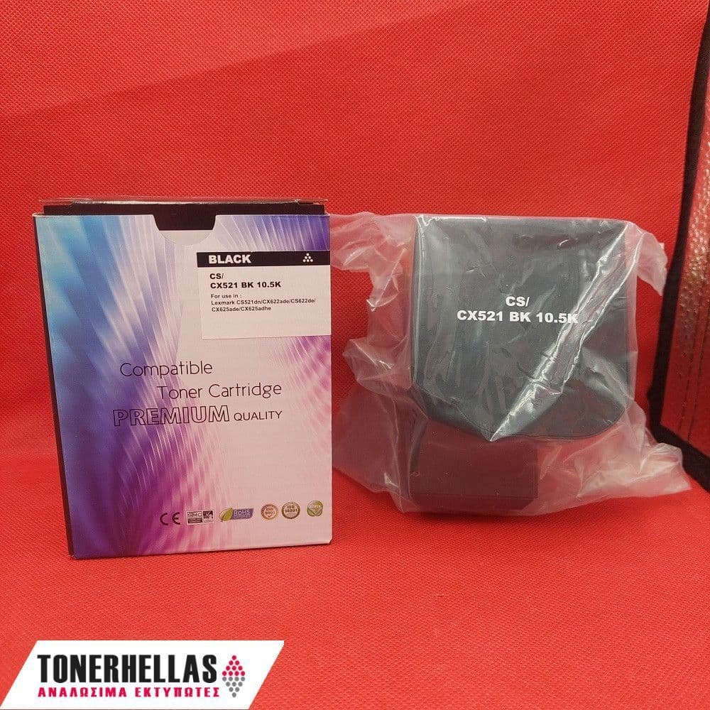 Συμβατό τόνερ Lexmark 78C2UK0 Black CS622 10.500 σελ