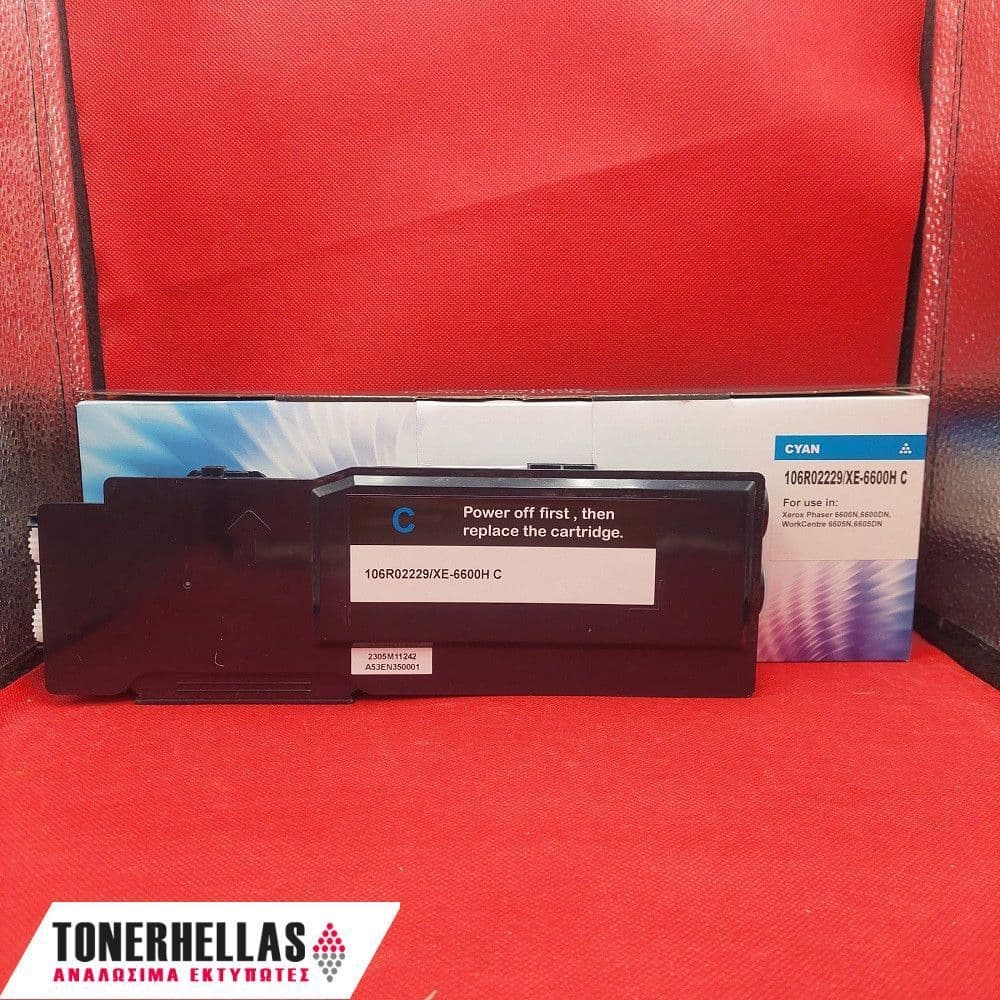 Συμβατό τόνερ Xerox 106R02229 6600 Cyan 6.000 σελ