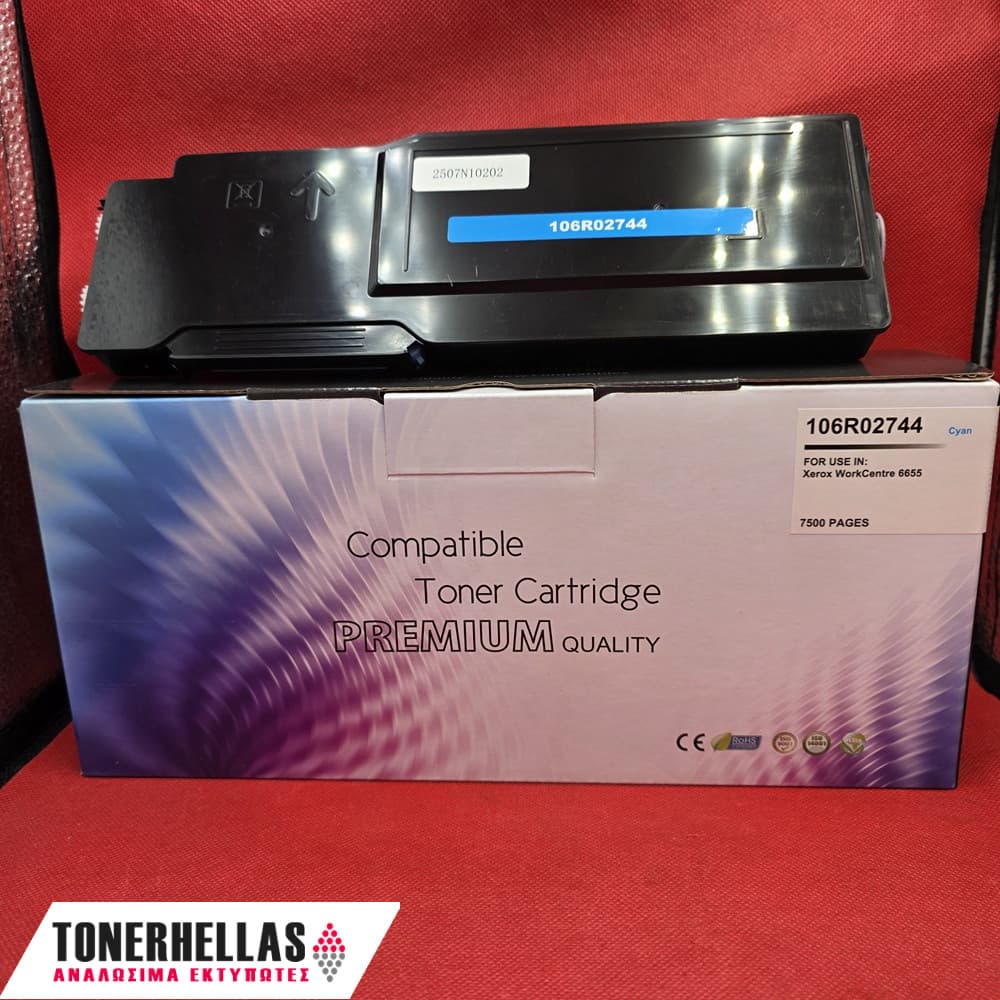 Συμβατό τόνερ Xerox 106R02744 CYAN WC6655 7.500 σελ