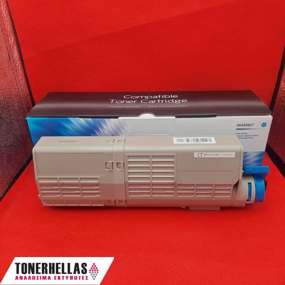 Συμβατό τόνερ OKI 46490607 C532 Cyan 6.000 σελ