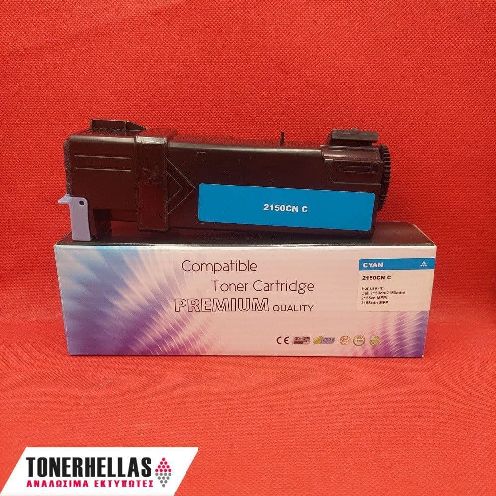 Συμβατό τόνερ Dell 2150/2155 Cyan 593-11041 THKJ8 2.500 σελ