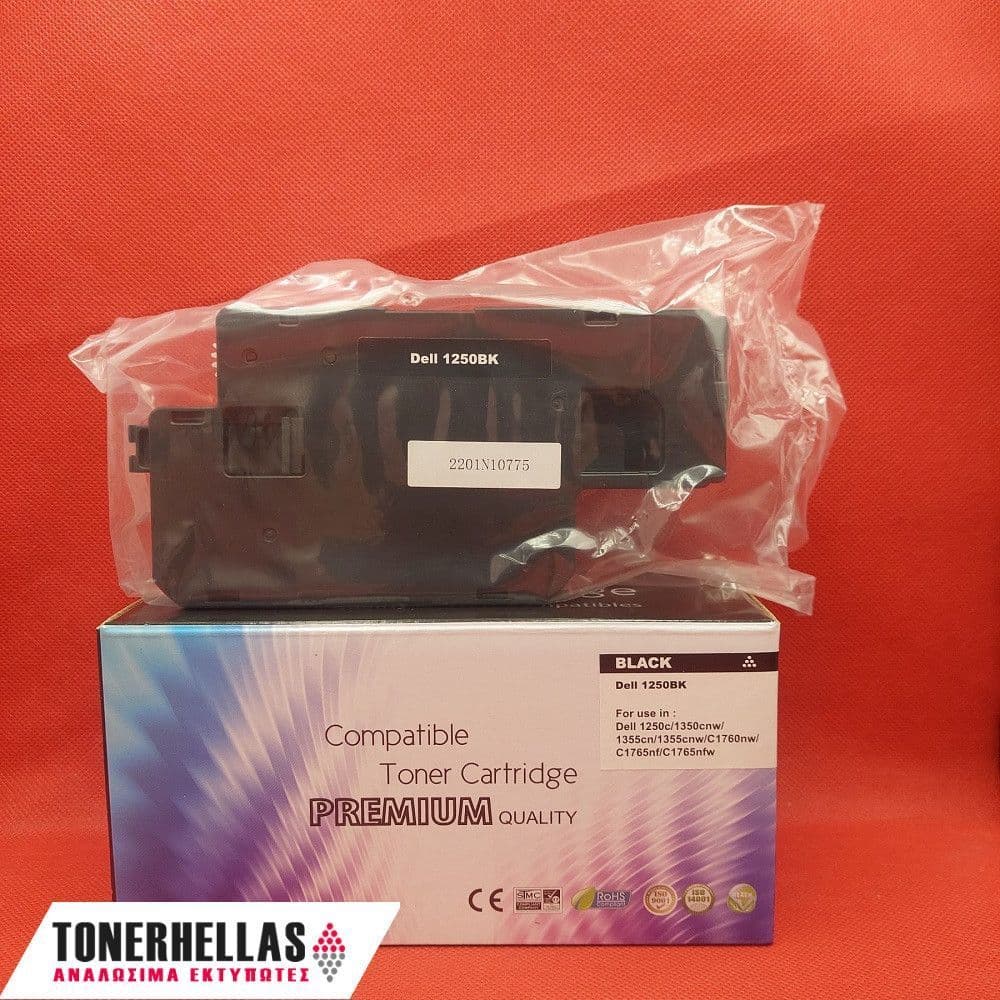 Συμβατό τόνερ Dell 1250/1350 Black 593-11140 DC9NW 2.000 σελ