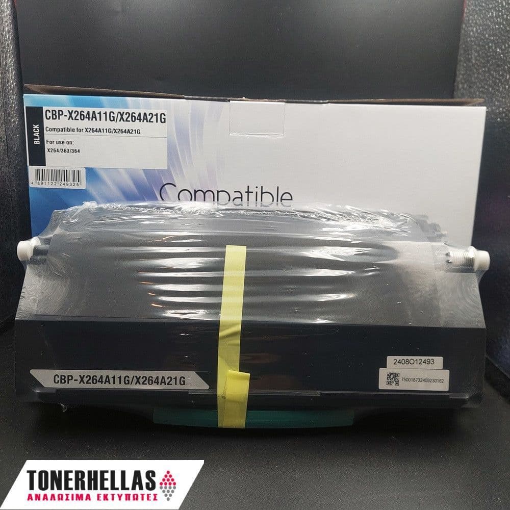Συμβατό τόνερ Lexmark X264A11 0X264A11G X264 3.500 σελ