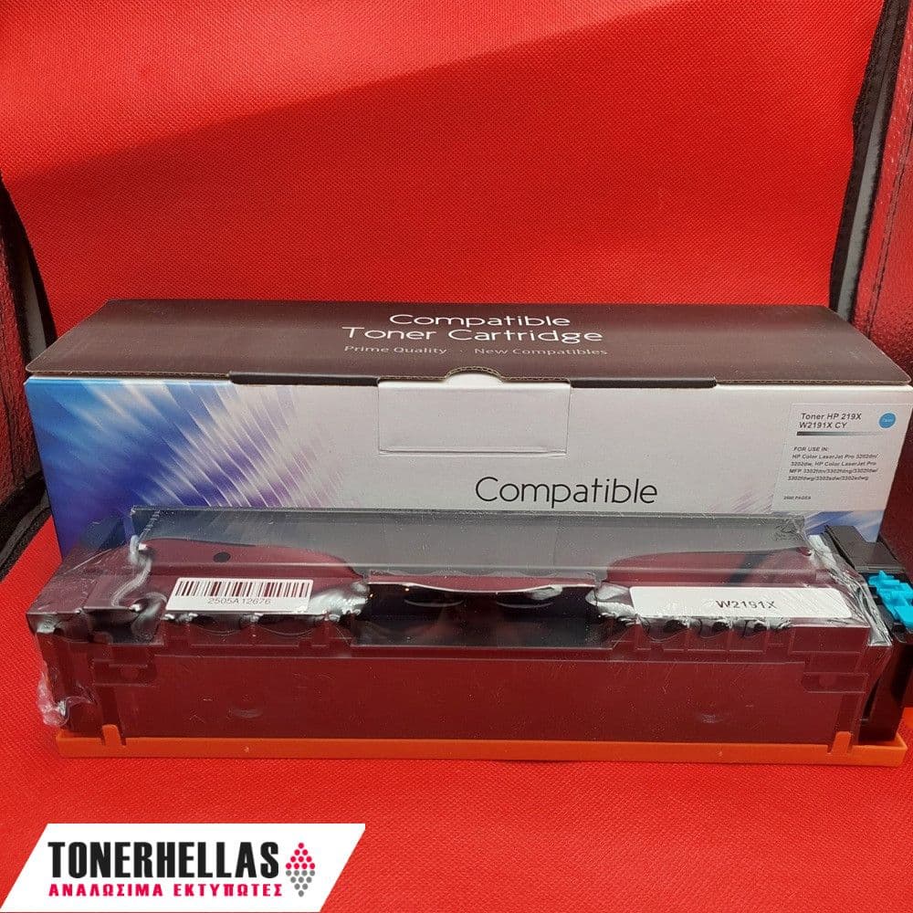 Συμβατό τόνερ HP 219X W2191X Cyan 2.500 σελ