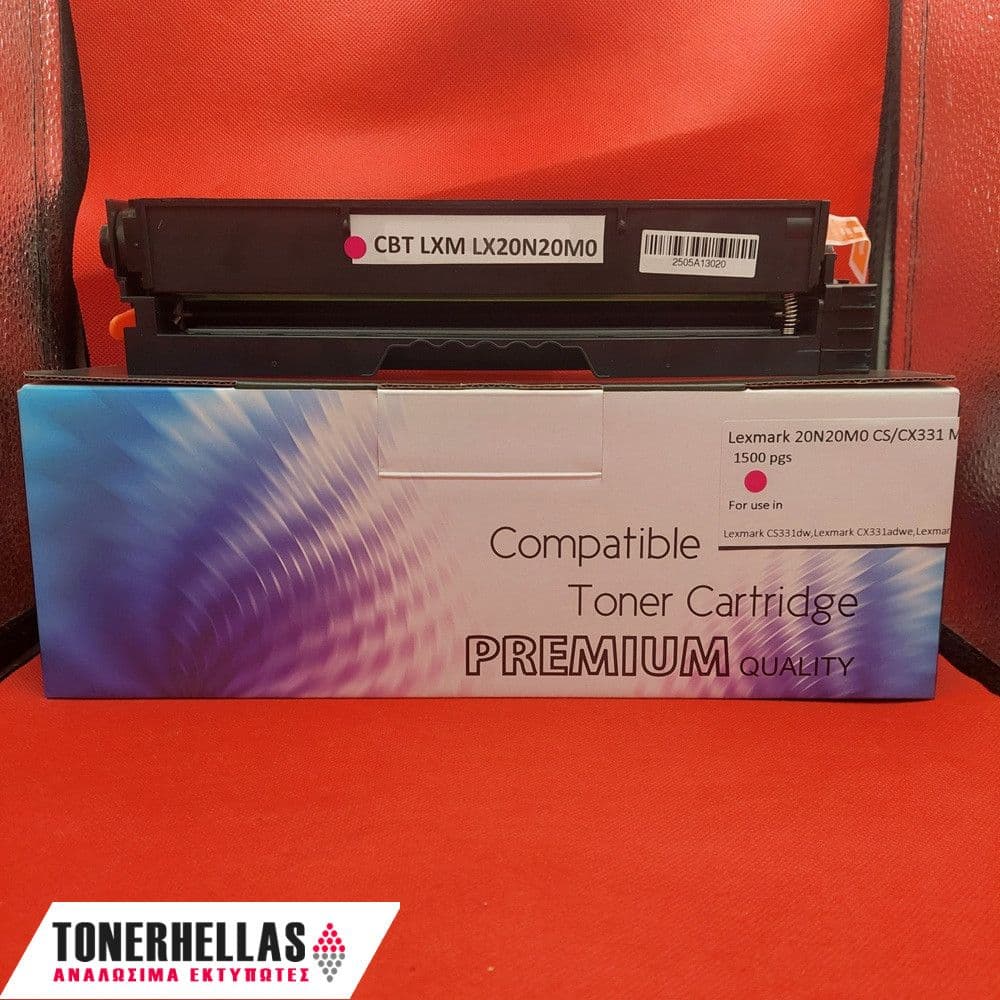 Συμβατό τόνερ Lexmark 20N20M0 CS/CX331 Magenta 1.500 σελ