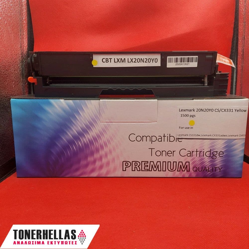 Συμβατό τόνερ Lexmark 20N20Y0 CS/CX331 Yellow 1.500 σελ