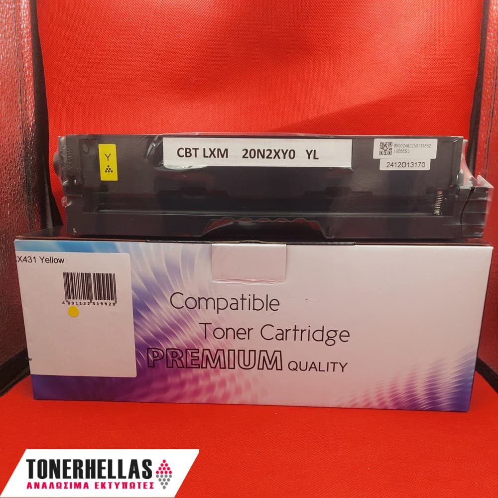 Συμβατό τόνερ Lexmark 20N2XY0 CS/CX431 Yellow 6.700 σελ