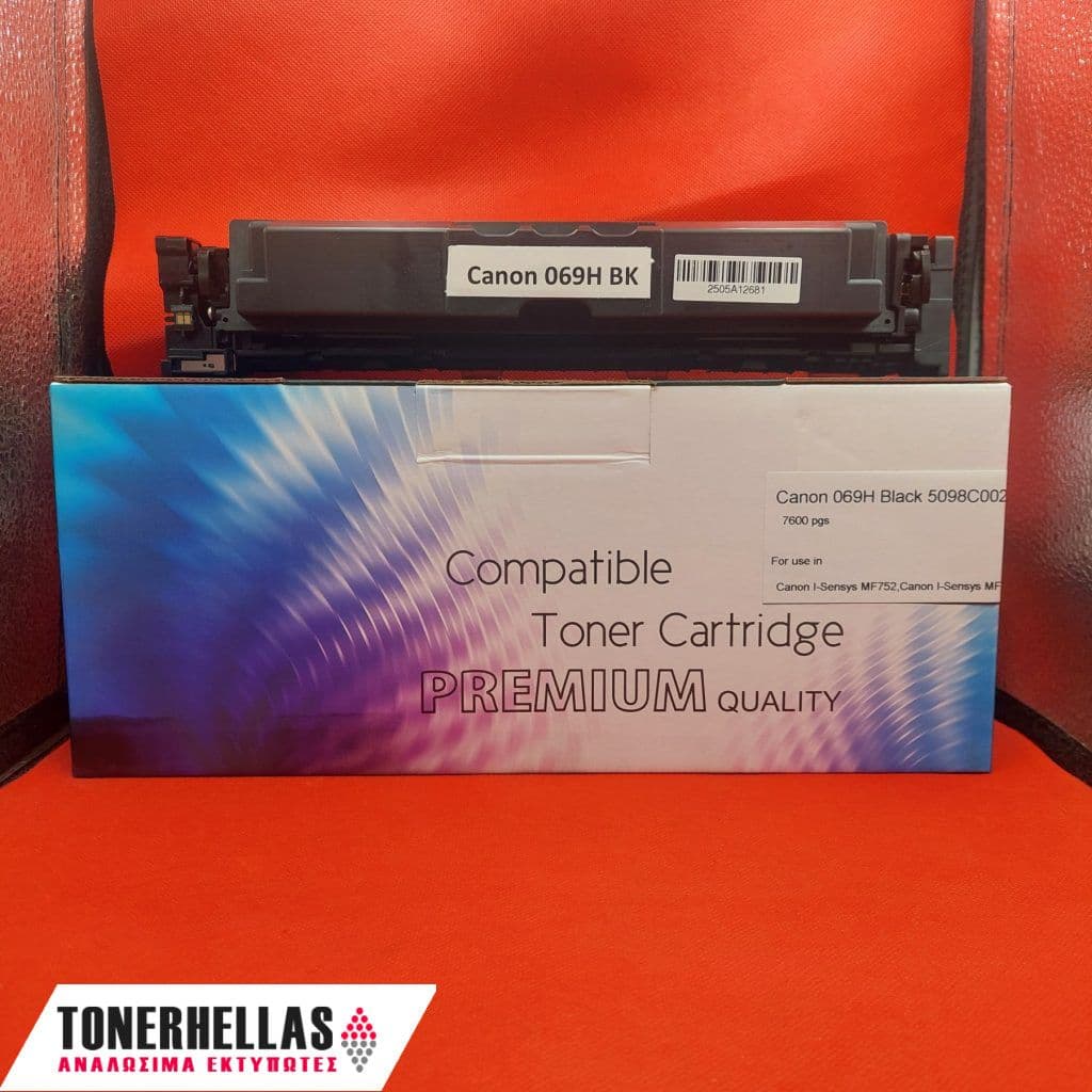 Συμβατό τόνερ Canon 069H Black 5098C002 7.600 σελ