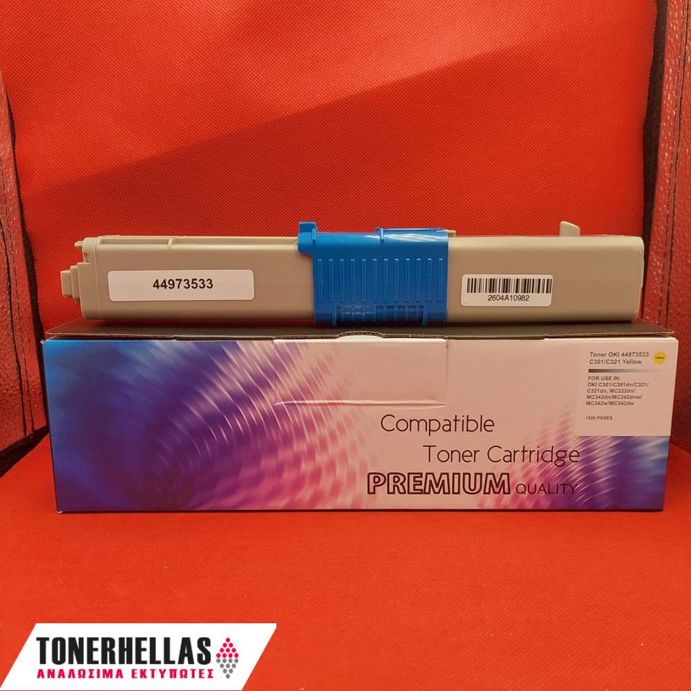 Συμβατό τόνερ OKI 44973533 C301/C321 Yellow 1.500 σελ