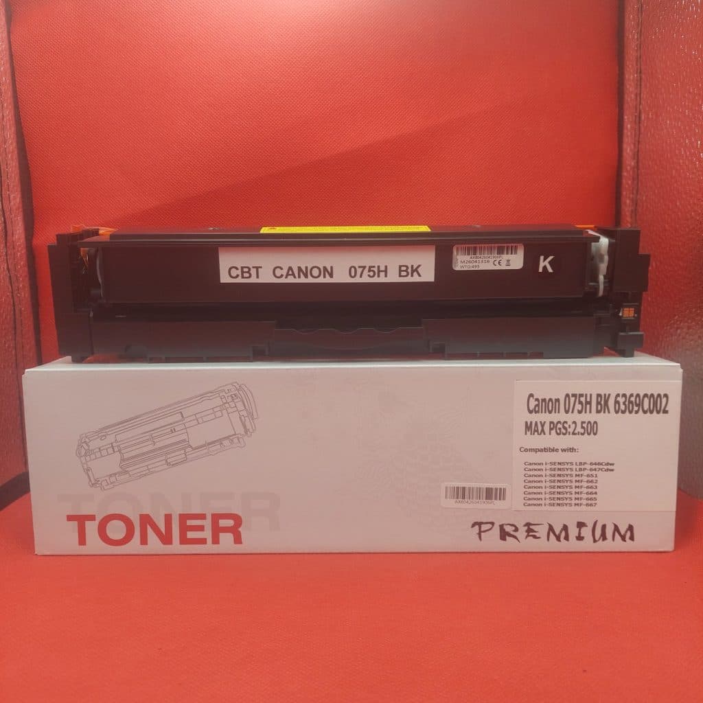 Συμβατό τόνερ Canon 075H Black 6369C002 3.500 σελ