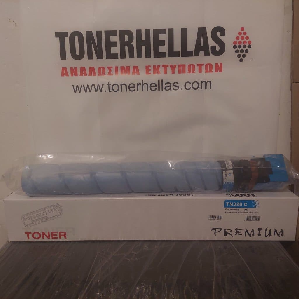 Συμβατό τόνερ Konica Minolta TN328C Cyan AAV8450 28.000 σελ