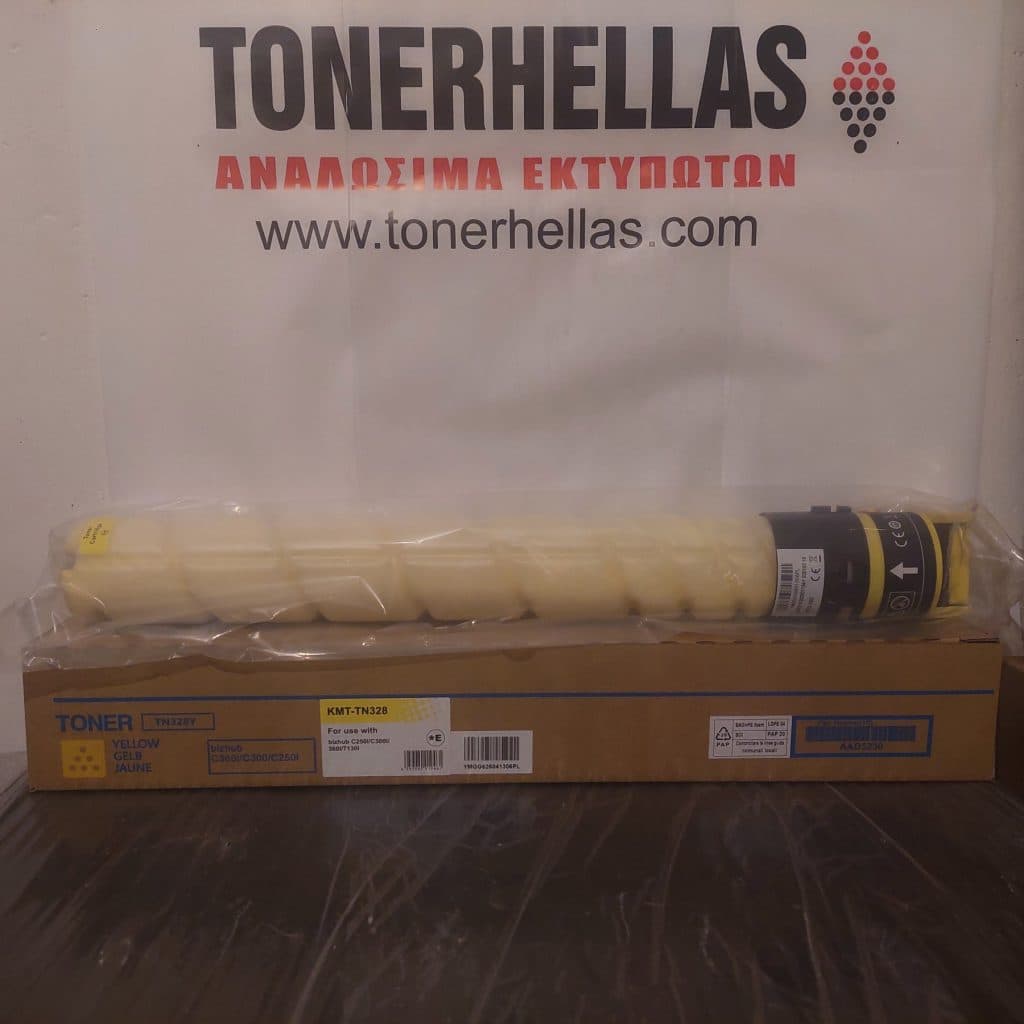 Συμβατό τόνερ Konica Minolta TN328Y Yellow AAV8250 28.000 σελ