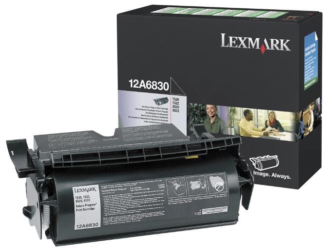 Γνήσιο τόνερ Lexmark 12A6830 Black 7500 Pgs
