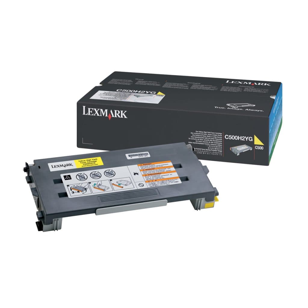 Γνήσιο τόνερ Lexmark C500S2YG Yellow Standard 1.5K Pgs