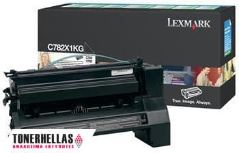 Γνήσιο τόνερ Lexmark C782X1KG Black 15K Pgs