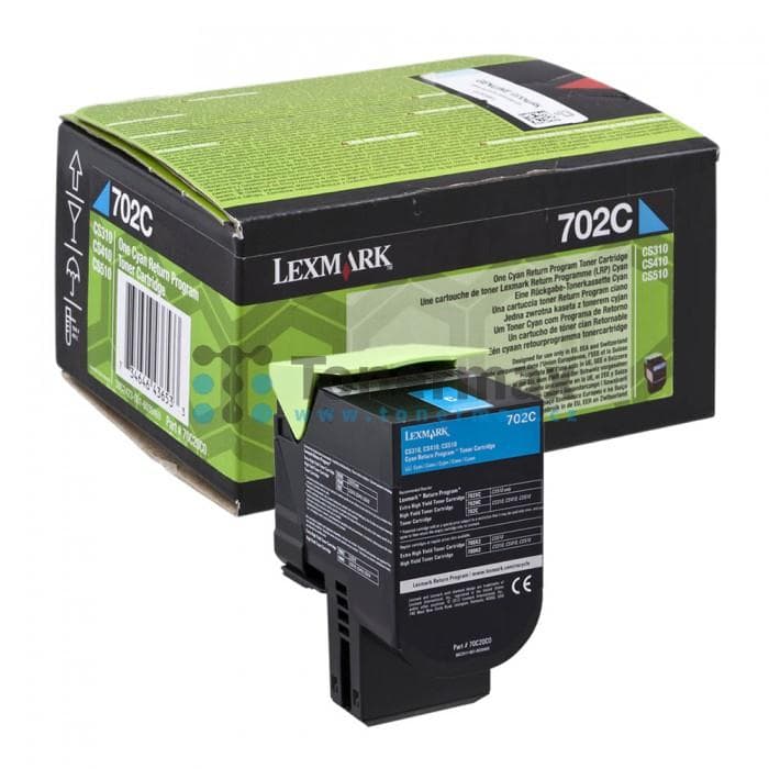 Γνήσιο τόνερ Lexmark 70C20C0 Standard Cyan -1k Pgs