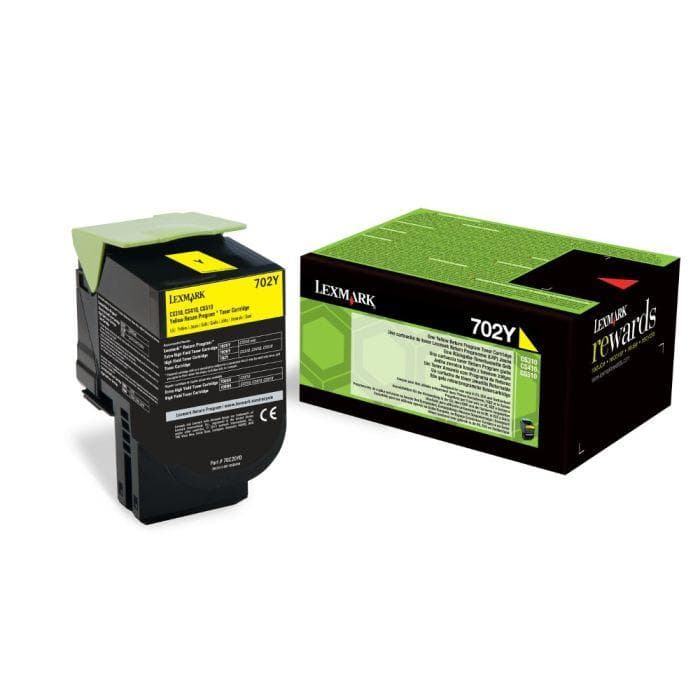 Γνήσιο τόνερ Lexmark 70C20Y0 Standard Yellow -1k Pgs