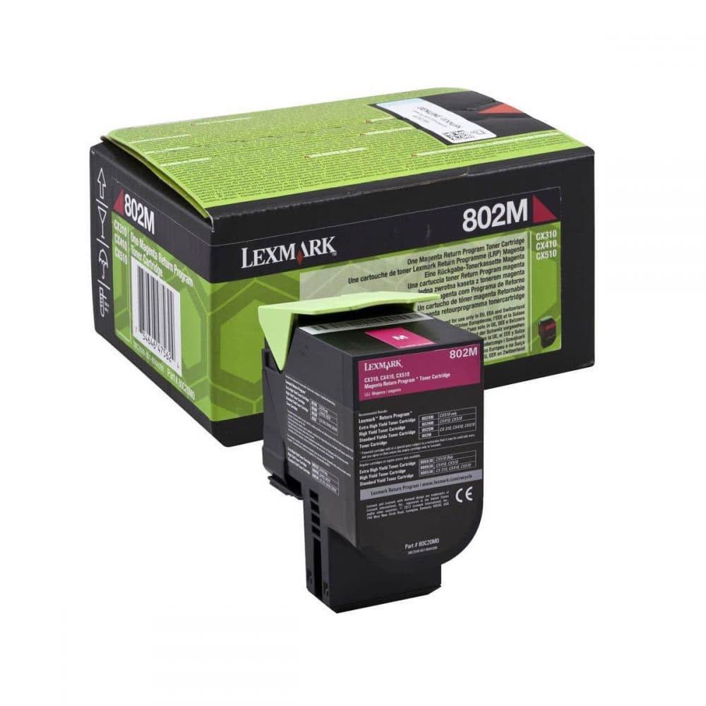 Γνήσιο τόνερ Lexmark 80C20M0 Low Magenta -1k Pgs