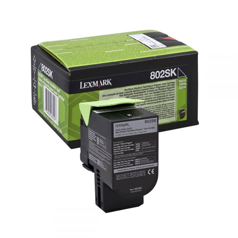 Γνήσιο τόνερ Lexmark 80C2SK0 Standar Black -2.5k Pgs