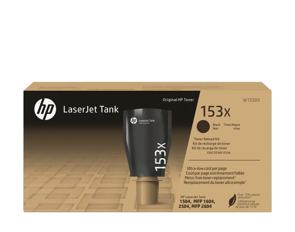 Γνήσιο τόνερ HP 153X Black Original LaserJet Tank Toner Reload Kit