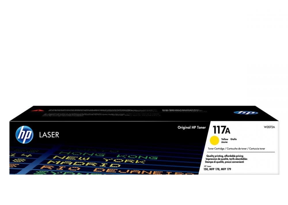 Γνήσιο τόνερ HP 117A Yellow Original Laser Toner Cartridge W2072A