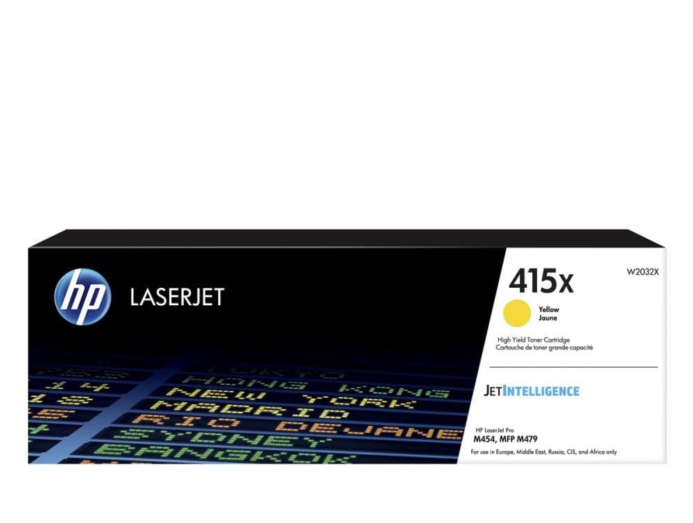 Γνήσιο τόνερ HP 415X Yellow LaserJet Toner Cartridge W2032X