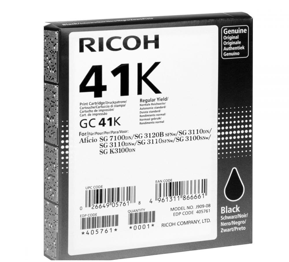 Γνήσιο Gel Ricoh GELGC-41K 405761 Black 2.5k Pgs