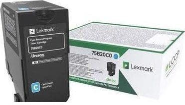 Γνήσιο τόνερ Lexmark 75B20C0 Cyan -10k Pgs