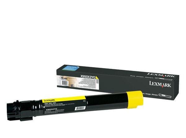 Γνήσιο τόνερ Lexmark X950X2YG Yellow Extra High Yield - 22k Pgs