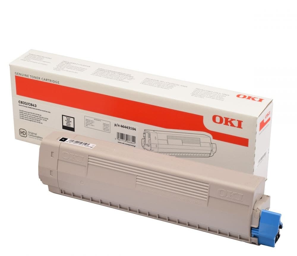 Γνήσιο τόνερ Oki Laser Toner 46443104 Black - 10K Pgs