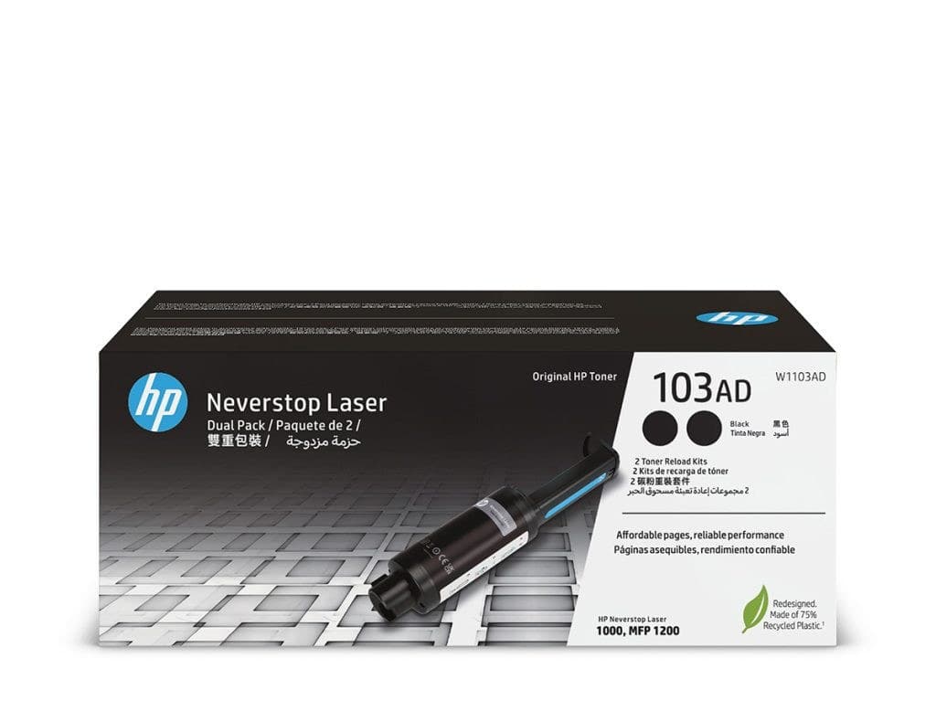 Γνήσιο τόνερ HP 103AD Neverstop Toner Reload Kit 2-Pack W1103AD