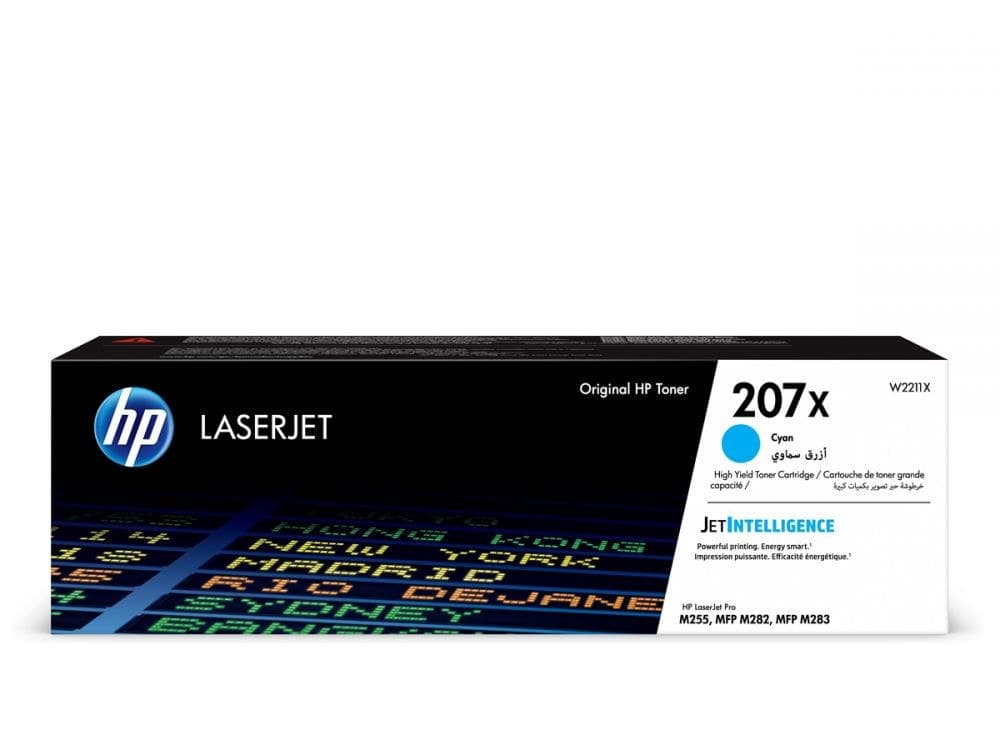 Γνήσιο τόνερ HP 207X Cyan LaserJet Toner Cartridge