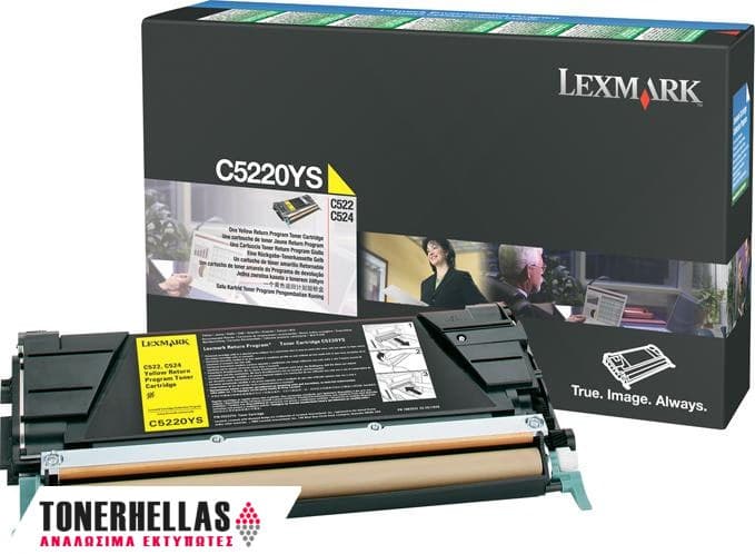 Γνήσιο τόνερ Lexmark C5220YS Yellow 3000 σελ.