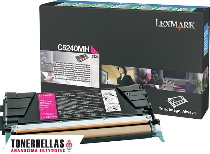 Γνήσιο τόνερ Lexmark C5240MH Magenta High Yield 5K Pgs