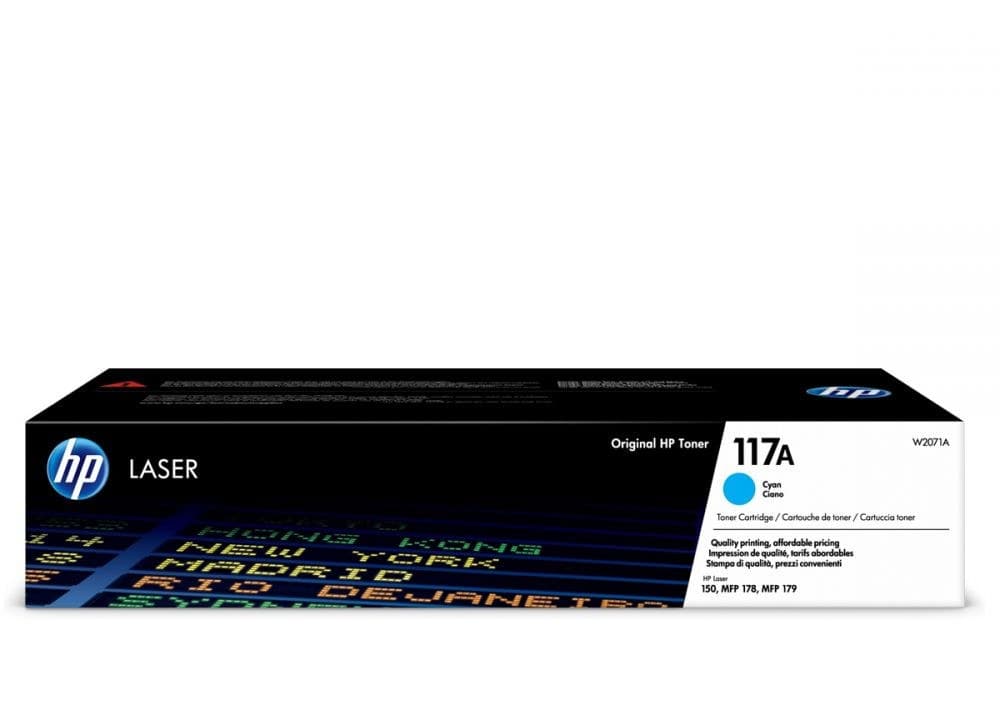 Γνήσιο τόνερ HP 117A Cyan Original Laser Toner Cartridge W2071A