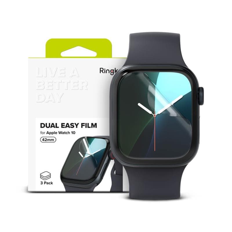 Προστατευτική Μεμβράνη Dual Easy Ringke Apple Watch 10/ 11 42mm Διάφανο (3 τεμ.)