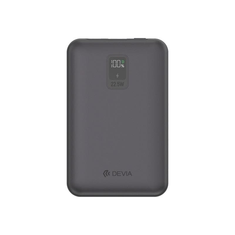 Φορτιστής Ανάγκης Devia EP202 22.5W 10000mAh Mini με 2 Ενσωματωμένα Καλώδια Extreme Speed Γκρι
