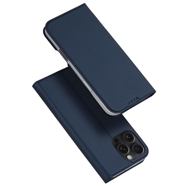 Θήκη Flip Dux Ducis Apple iPhone 16 Pro Skin Pro Μπλε