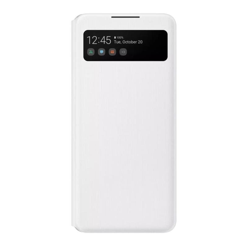 Θήκη Flip S-View Samsung EF-EA426PWEG για Galaxy A42 5G Λευκό