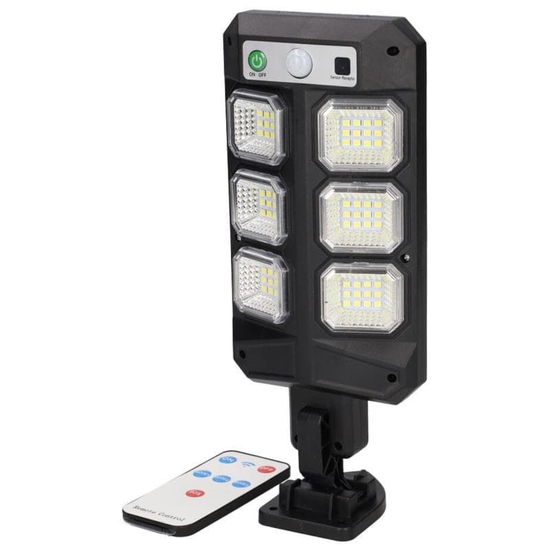 Ηλιακό Φωτιστικό Εξ. Χώρου LED Homepluss Satria 5W 300lm 6500K με Αισθητήρα Κίνησης & Νυκτός Μαύρο