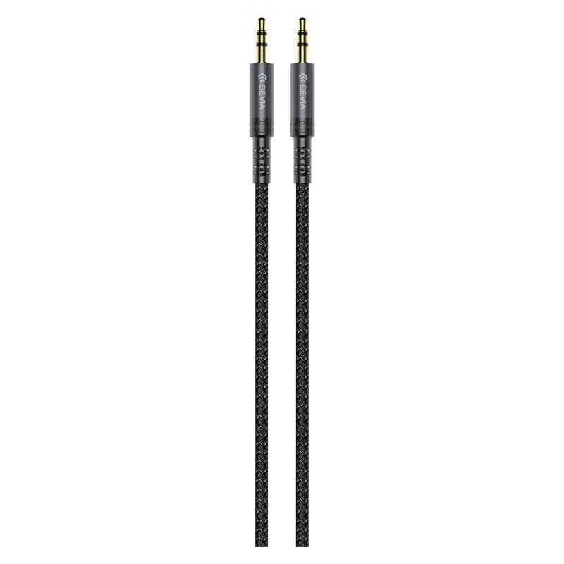 Καλώδιο Ήχου Woven Devia EC618 3.5mm/3.5mm 1m Ipure Μαύρο
