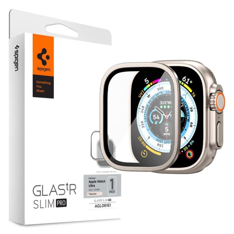 Tempered Glass Spigen Glas.tR Slim Pro Apple Watch Ultra 4/ 3/ 2/ 1 49mm Titanium (1 τεμ.)
