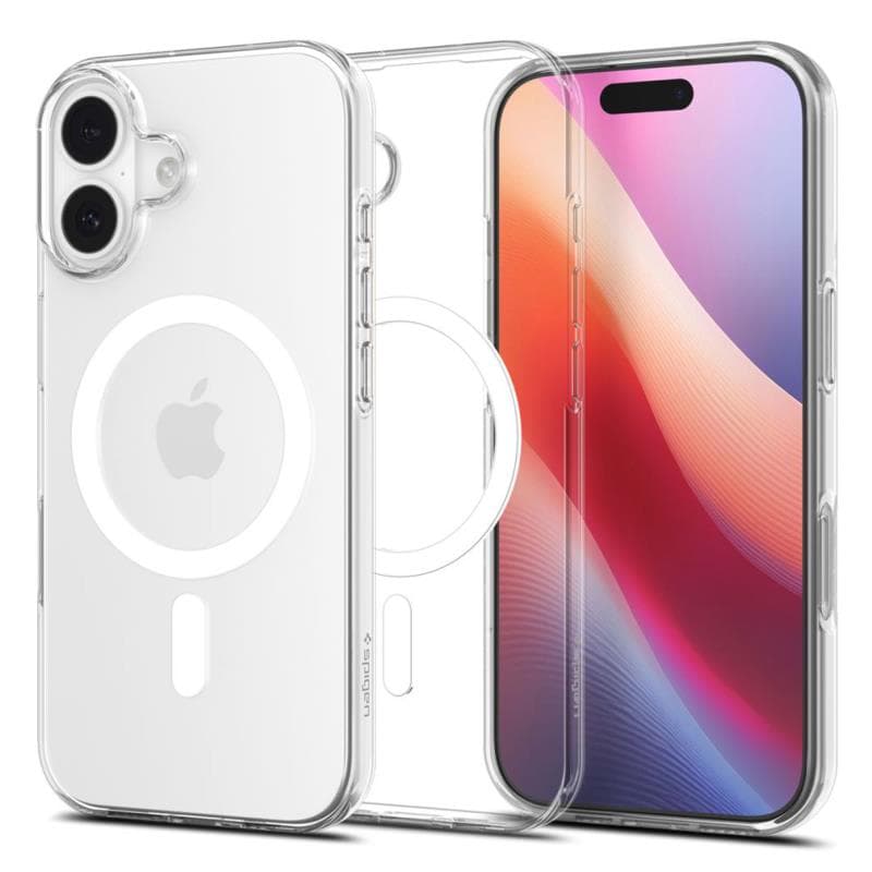 Θήκη TPU Spigen Apple iPhone 17 MagSafe Liquid Crystal Διάφανο-Λευκό